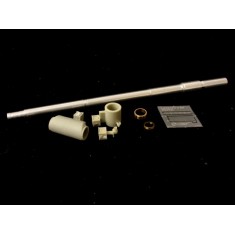 1/35 Leopard 2A6 Rheinmetall 120mm L55 Barrel for Tamiya kit (3 Resin+PE+3 Metal Parts)