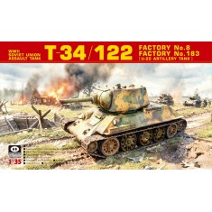 1/35 Soviet T-34/122 Factory 8 and Factory 183