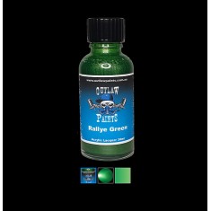 Acrylic Lacquer Paint - Metallic Colour Rallye Green (30ml)