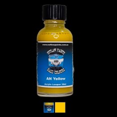 Acrylic Lacquer Paint - Solid Colour AN Yellow (30ml)