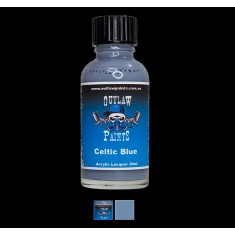 Acrylic Lacquer Paint - Solid Colour Celtic Blue (30ml)
