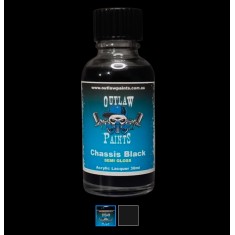 Acrylic Lacquer Paint - Solid Colour Chassis Black SEMI Gloss (30ml)