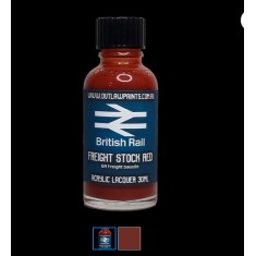 Acrylic Lacquer Paint - British Rail Freight Stock Red BR Freight Bauxite (30ml)