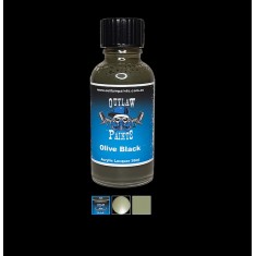 Acrylic Lacquer Paint - Solid Colour Olive Black (30ml)