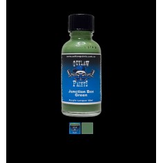 Acrylic Lacquer Paint - Solid Colour Junction Box Green (30ml)