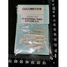 1/72 Pilatus PC-9 Wing Tanks & Pylons (2pcs, injection moulded, resin)