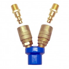 2 Outlet Manifold with Quick Disconnect Fittings