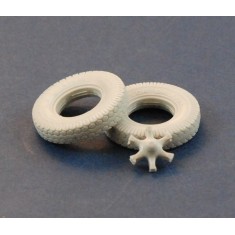 1/35 WWII Drive Wheels (2pcs) for SdKfz.7 (Late Pattern)