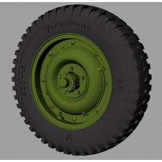 1/35 US Willys MB Jeep Firestone Road Wheels