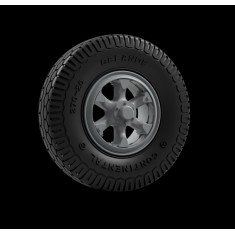 1/35 Sd.Kfz 8 Early Front Wheels (Continental)