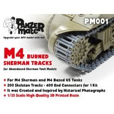 1/35 M4 Burned Sherman Tracks