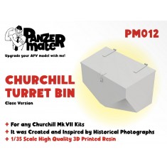 1/35 Churchill MK.VII Turret Bin (closed version)