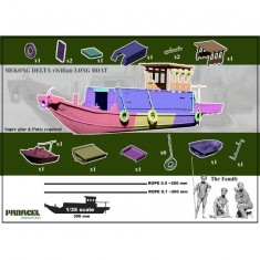 1/35 Mekong Long Boat (30cm) with Figures