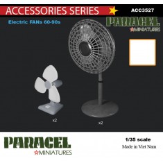 1/35 Electric FANs 60-90s: 2x Industrial Pedesta type, 2x Compact Table type