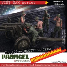 1/35 Vietnam War US 105mm Howitzer Crews (5 figures)