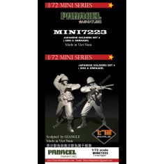 1/72 Japanese Soldiers set #4 - SMG & Grenade (2 figures)