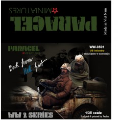 1/35 US Willy Jeep Infantry (Winter) for Italeri/Tamiya/Dragon kits (2 figures)