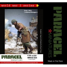 1/35 WWII US Soldier Submachinegun Capt. Hill