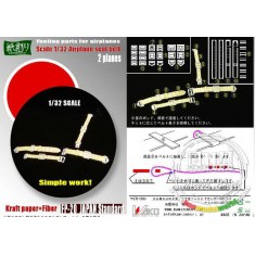 1/32 Japanese Aircraft Standard seat Belt (for 2 Planes)