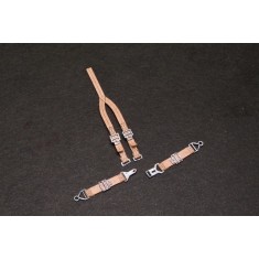 1/32 US Standard Airplane Seat Belts for 2 Planes (Craft Paper+Fiber)