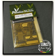 Photo-etched Set + Barrel + Antenna for 1/35 Jagdpanzer 38(t) Hetzer for Tamiya