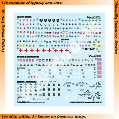 1/35 WWII US Army Budge & Insignia Decal Set (water-slide)