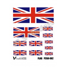 1/35 Flags of the United Kingdom "Flying in the Wind" (printed on plastic paper)