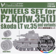 Wheels Set for 1/35 Panzer.35(t) Skoda LT vz.35 and Variants