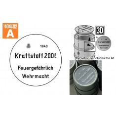 1/35 Fuel Drum Lids Set Type A 1940