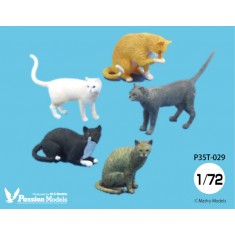 1/72 Cats For Cat Lovers (5pcs)