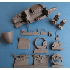 1/48 BAC/EE Canberra PR.9 Pilot and Navigator Cockpit Set for Airfix kit