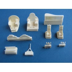 1/72 Ilyushin Il-28U Cockpit Set with Seat for Italeri/Bilek kit