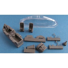 1/72 North-American T-28 Trojan Cockpit + Vacu Canopy for Heller kit
