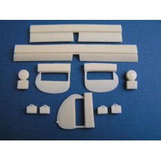 1/72 Cessna O-1E/F Bird Dog (Control Surfaces and Wheel) for Airfix kit