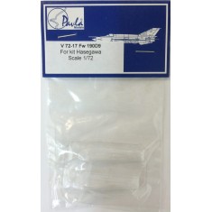 1/72 Focke-Wulf Fw 190D-9 (Twin Bubble) Vacu-Formed Canopy for Academy, Hasegawa kit