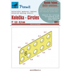 Circles Universal Templates for Wheels 6.0 - 6.9 mm
