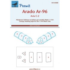 1/144 Arado Ar-96 Canopy Masks for Mark I kits