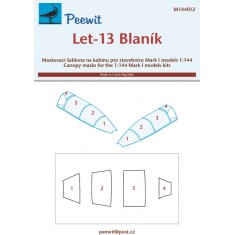 1/144 Let-13 Blanik Canopy Masks for Mark I kits