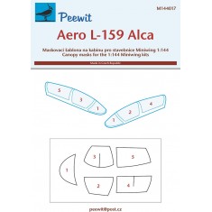 1/144 Aero L-159 Alca Canopy Masks for Miniwing kits