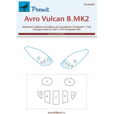 1/144 Avro Vulcan B.MK2 Canopy Masks for Trumpeter kits