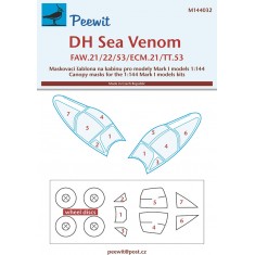 1/144 Sea Venom Canopy Masks for Mark I kits