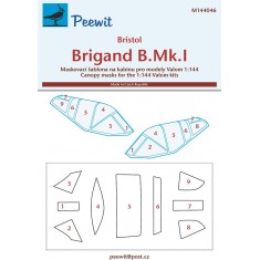 1/144 Brigand B.Mk.I Canopy Masks for Valom kits
