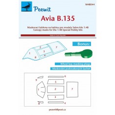 1/48 Avia B-135 Canopy Masks for Zvezda kits