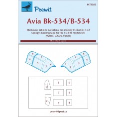 1/72 Avia Bk-534 Canopy Masks for RS kits