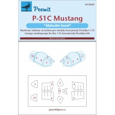 1/72 P-51C - Malcolm Canopy Masks for Kovozavody Prostejov kits