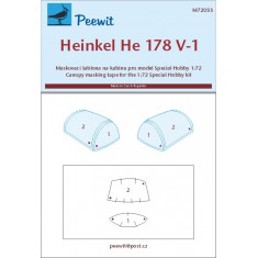 1/72 Heinkel He 178 V-1 Canopy Masks for Special Hobby kits