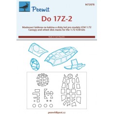 1/72 Do 17Z-2 Canopy Masks for ICM/Revell kits