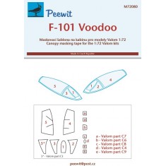 1/72 F-101 Voodoo Canopy Masks for Valom kits