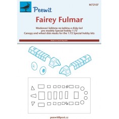 1/72 Fairey Fulmar Canopy Masks for Special Hobby kits