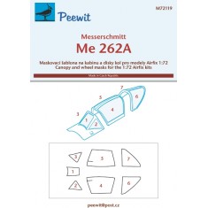 1/72 Me-262A Canopy Masks for Airfix kits